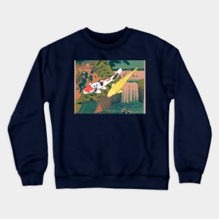 Nishiki Koi Carp - Waterfall Japan Crewneck Sweatshirt